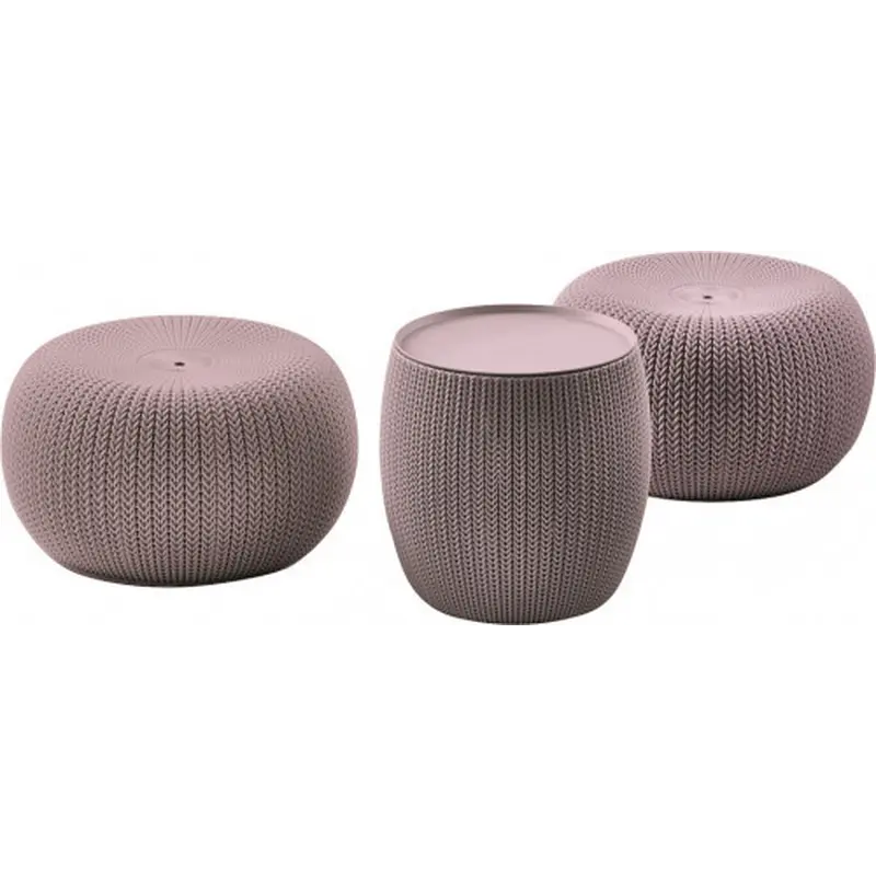 Стіл-скриня KETER KNIT (COZIES) TABLE 41 л, ліловий Стіл-скриня KETER KNIT (COZIES) TABLE 41 л, ліловий