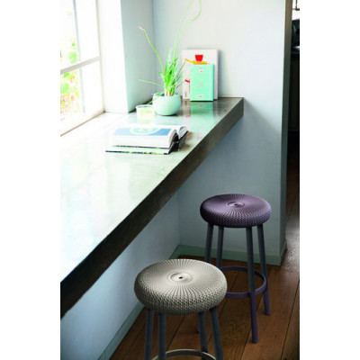 Стілець пластиковий COZY BAR STOOL, димчасто-пурпурний