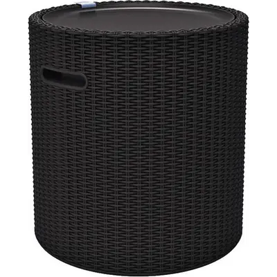 Стіл-скриня садова пластикова KETER COOL STOOL, коричнева Стіл-скриня садова пластикова KETER COOL STOOL, коричнева