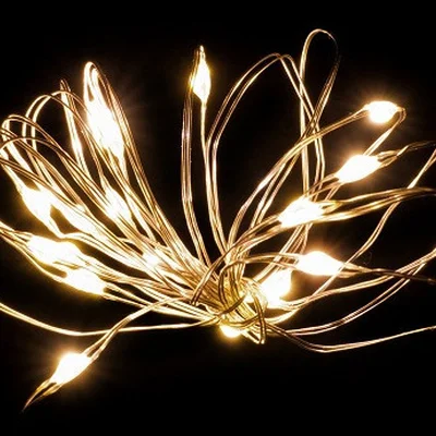 Гірлянда 2,2 м., "Струна" "Luca Lighting", колір теплий білий