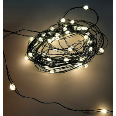 Гірлянда "Струна" зелена, "Luca Lighting", 18 м, колір теплий білий