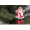Підвіска новорічна "Фея" Jumi, текстиль 15 см, червона з білим