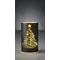 Світильник декоративний скляний Luca Lighting, led 15, 9*15 см, червоний, ялинка, 3 А