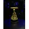 Світильник декоративний скляний Luca Lighting, led 15, 9*15 см, червоний, ялинка, 3 А