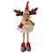 Фігурка новорічна "Олень" Jumi, текстильний, 66 см, сіро-коричневий