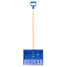Лопата снігоприбриральна Prosperplast Alpin 1A, 41х132 см, ковш пластик, ручка дерево