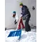 Лопата снігоприбриральна Prosperplast Alpin 1A, 41х132 см, ковш пластик, ручка дерево