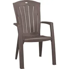 Стілець садовий пластиковий Keter Santorini, бежево-сірий