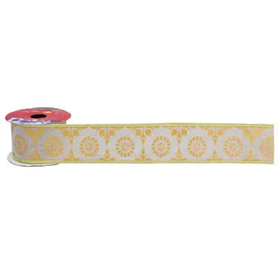 Стрічка декоративна Chomik текстиль, 5 см х 2.7 м, Коло