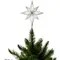 Ялинкова пластик верхівка Mica Decorations Зірка 20 см, пастель, біла
