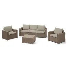 Комплект садових меблів Keter California 3 seater, бежевий