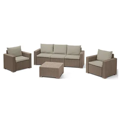 Комплект садових меблів Keter California 3 seater, бежевий Комплект садових меблів Keter California 3 seater, бежевий