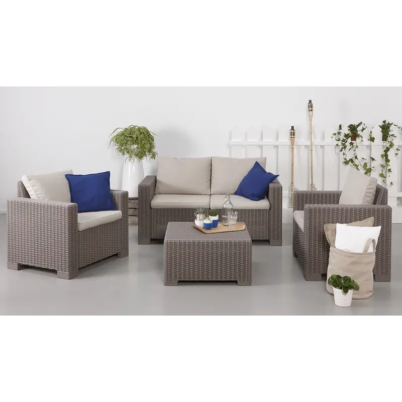 Комплект садових меблів Keter California 3 seater, бежевий Комплект садових меблів Keter California 3 seater, бежевий