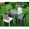 Стілець садовий пластиковий Keter Charlotte Deco Chair, сірий