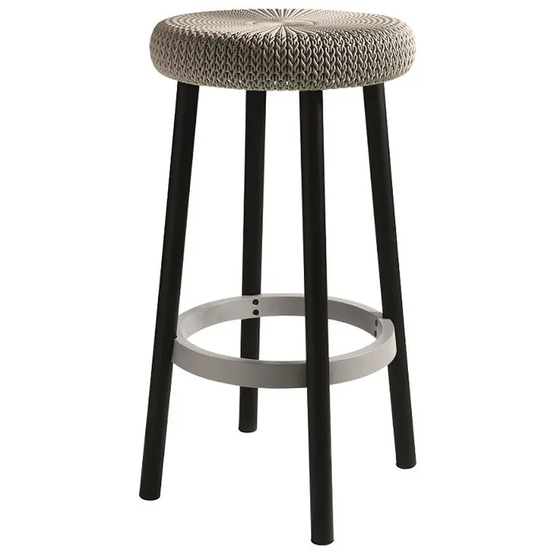 Стілець садовий пластиковий KETER COZY BAR STOOL, дюна 506