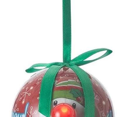 Декоративна прикраса Куля LED, 8 см, House of Seasons, колір зелений