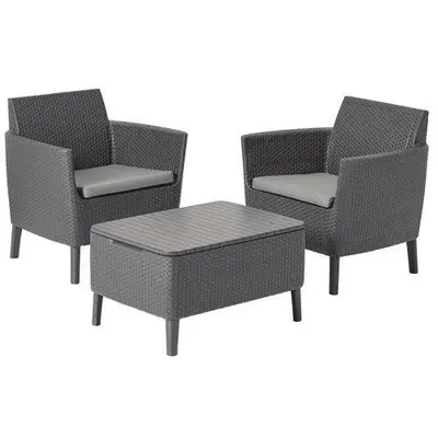 Комплект садових меблів Keter Salemo balcony set, капучіно - пісок