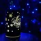 Світильник декоративний скляний "Luca Lighting", led 15, 9*15 см, чорний, сніжинки, 3АА