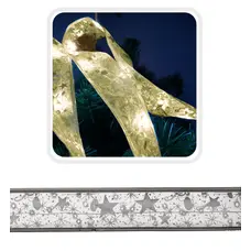 Гірлянда-стрічка срібляста Chomik, 5,2 м, 50 LED теплий білий