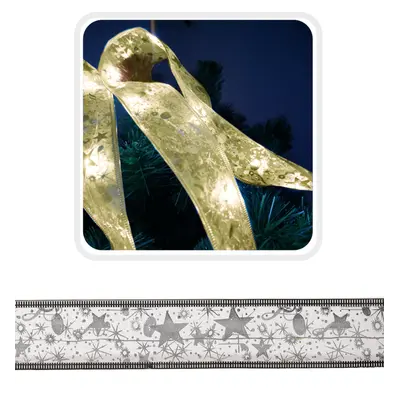 Гірлянда-стрічка срібляста Chomik, 5,2 м, 50 LED теплий білий