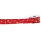 Стрічка декоративна з візерунком "Сніжинки" Chomik 2,7 м, висота 3,8 см, червона
