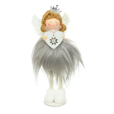 Підвіска новорічна "Фея" Jumi, хутро, 18 см сіра