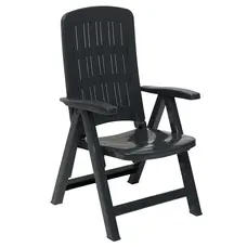 Стілець садовий пластиковий складаний BICA Carmen, графіт