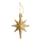 Прикраса-підвіска пластикова "Зірки" 9 см, комплект 4 шт, золоті