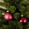Ялинкові скляні кульки Mica Decorations компл. 10 шт, Ø 6 см, вишневі