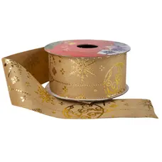 Стрічка декоративна Chomik текстиль, 4 см, бежева