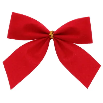 Бант декоративний Chomik текстиль, 12 шт, оксамит червоний