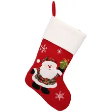 Шкарпетка новорічна Chomik декоративна 45 см, червона, Cанта