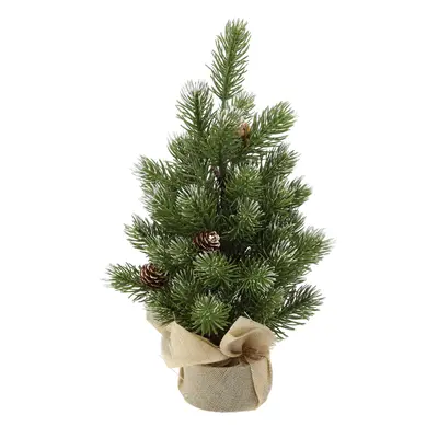 Ялинка штучна Chomik засніжена з шишками, 35 см