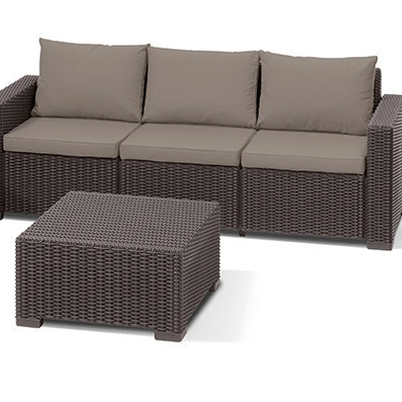 Комплект садових меблів Keter California 3 seater, коричневий