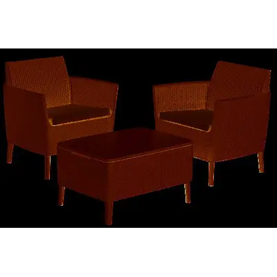 Комплект садових меблів Keter Salemo balcony set, графіт - прохолодний сірий