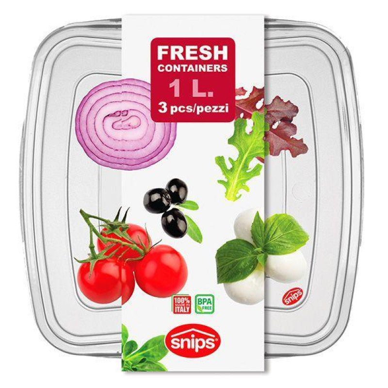 Контейнери для продуктів, 1,0 л, 3 шт.