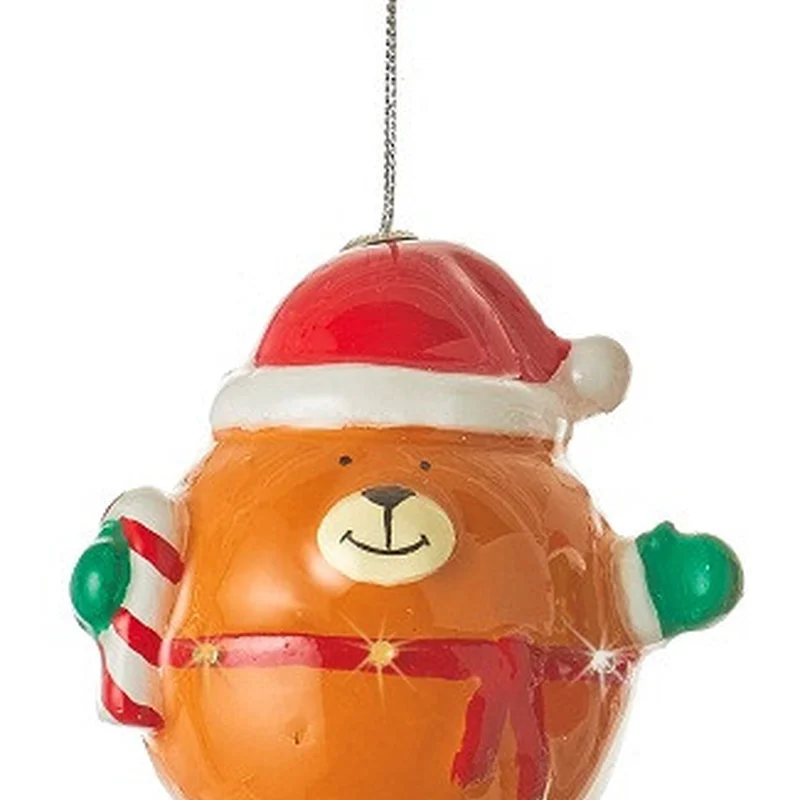 Декоративна прикраса Куля LED, 11 см, Ведмедик, House of Seasons