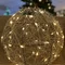 Куля декоративна срібна, 25 см, 30 led "Luca Lighting"
