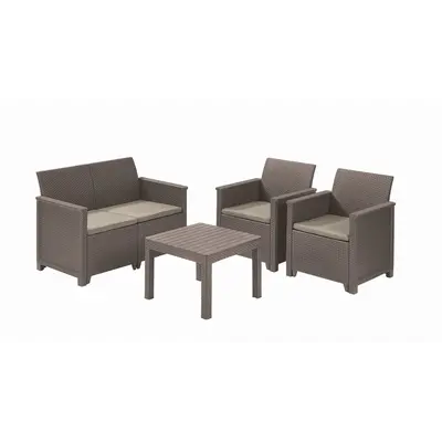 Комплект садових меблів Keter Emma 2 seater set, бежевий Комплект садових меблів Keter Emma 2 seater set, бежевий