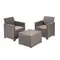 Комплект садових меблів Keter Emma balcony set, стіл-скриня, бежевий