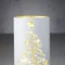 Світильник декоративний скляний "Luca Lighting", led 15, 9*15 см, білий, ялинка, 3АА