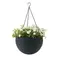 Горщик для рослин Keter Rattan hanging sphere з ланцюжками підвісний, антрацит, 8,6 л