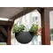Горщик для рослин Keter Rattan hanging sphere з ланцюжками підвісний, антрацит, 8,6 л