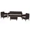 Комплект садових меблів Keter Salemo 3 seater set, коричневий