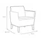 Комплект садових меблів Keter Salemo 3 seater set, коричневий