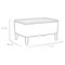 Комплект садових меблів Keter Salemo 3 seater set, коричневий