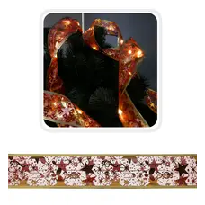 Гірлянда-стрічка червоно-золотиста Chomik, 5,2 м, 50 LED теплий білий