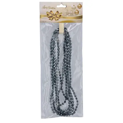 Гірлянда декоративна "Намисто" Chomik 2,7 м, пластик, сіро-синя