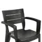 Стілець садовий пластиковий BICA EMMA, графіт