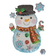 Наклейка для вікон Jumi "Сніговик", 21х15 см